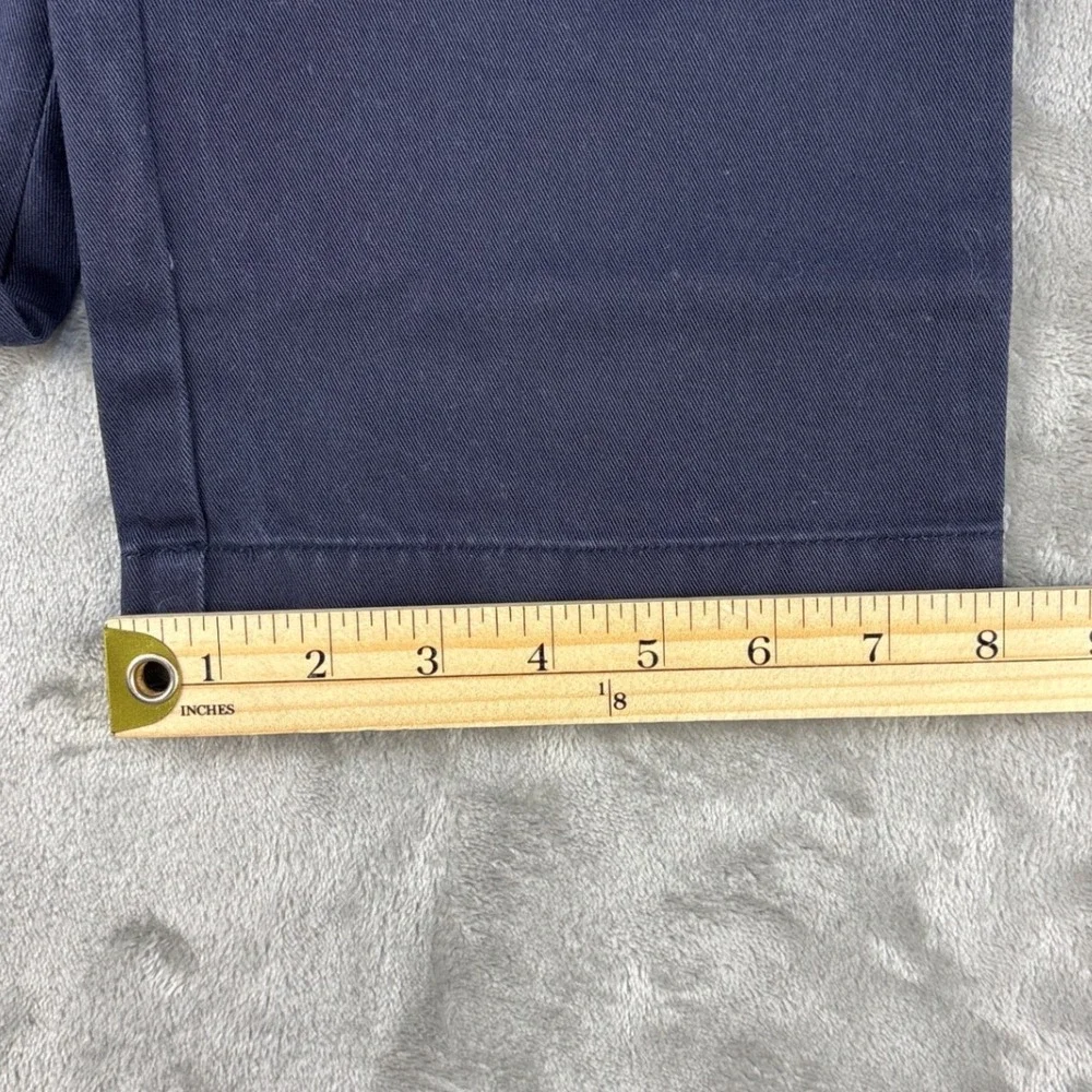 J.Crew The Sutton Mens Navy Blue Cotton Twill Straight Leg Chino Pants 34x32